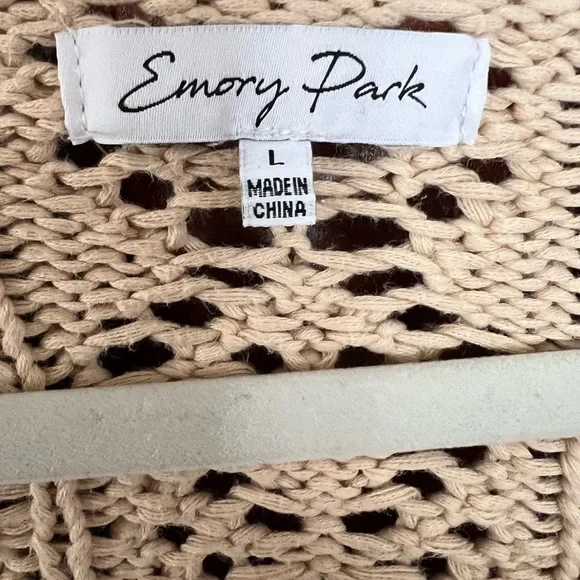 Beautiful Hand Knit Cropped Sweater with Bell Sleeves Boho Gypsy Look Large - Picture 6 of 10